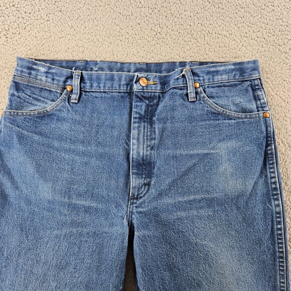 Wrangler Jeans Mens 38x30 Blue 936 Cowboy Cut Slim Fit Western Rodeo Rancher - Picture 2 of 16